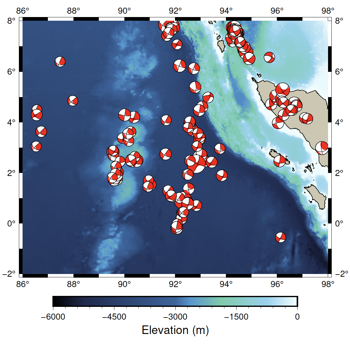 strike-slip earthquakes in Sumatra